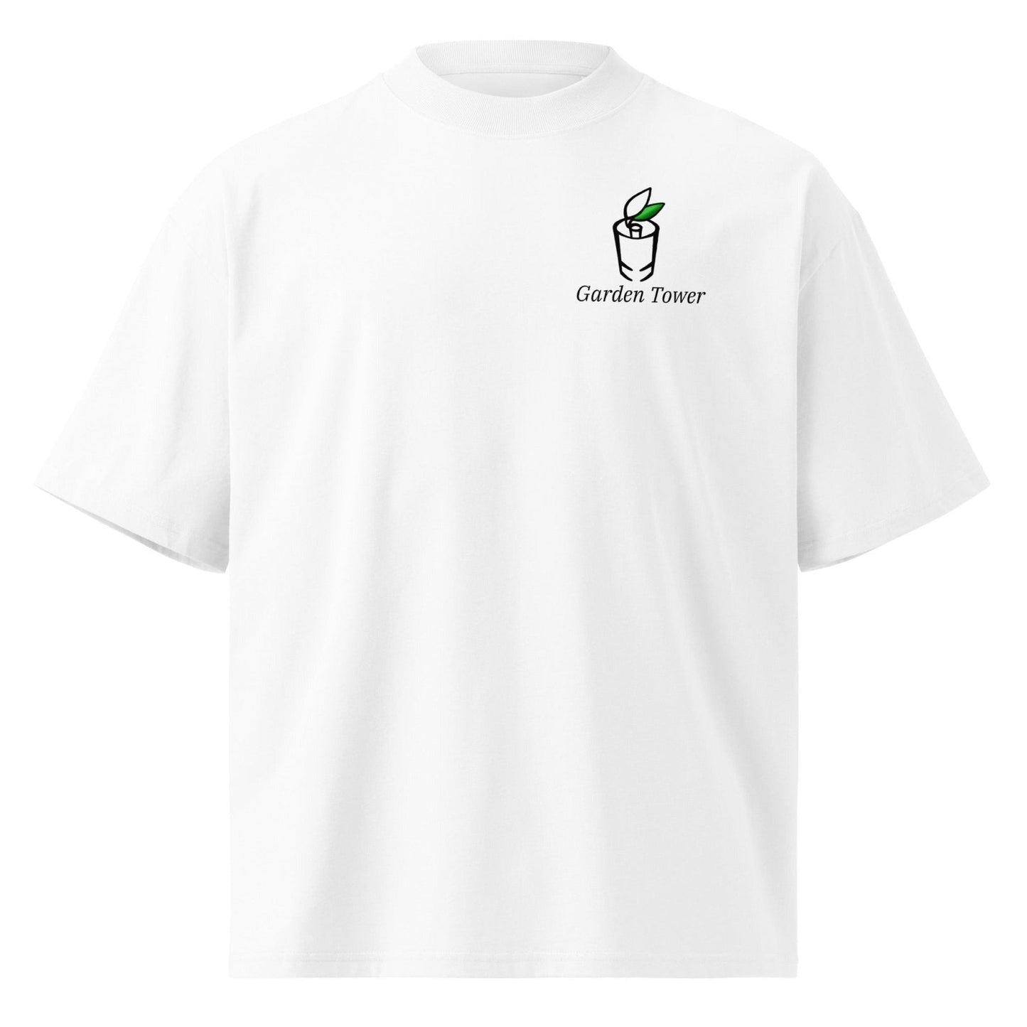 Unisex organic oversized high neck t-shirt