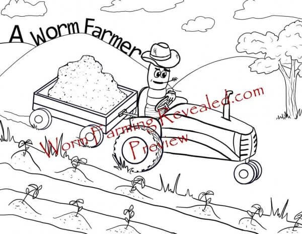 The Worm Farming Coloring & Activity eBook (kids collections)